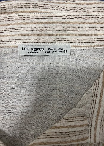 Bej Keten Kadın Gömlek Uzun Kollu - Görsel 3