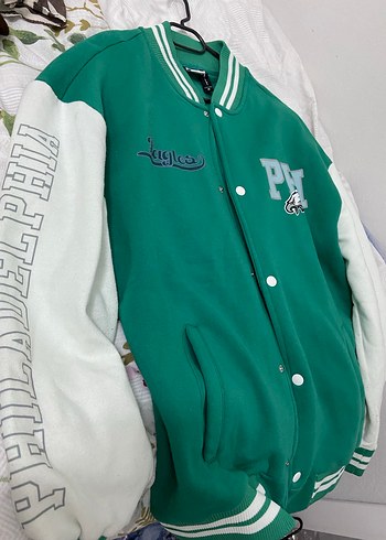 Yeşil Düğmeli Kadın Spor Ceket - Görsel 4