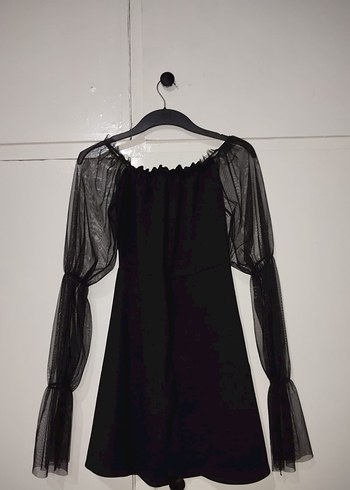 Siyah Gotik Elbise - Görsel 4