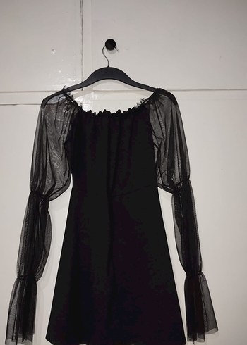 Siyah Gotik Elbise - Görsel 3