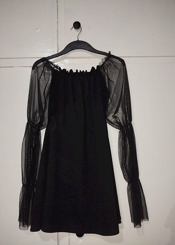 Siyah Gotik Elbise - Görsel 2