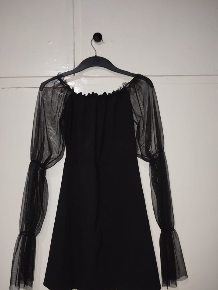 Siyah Gotik Elbise - Görsel 3