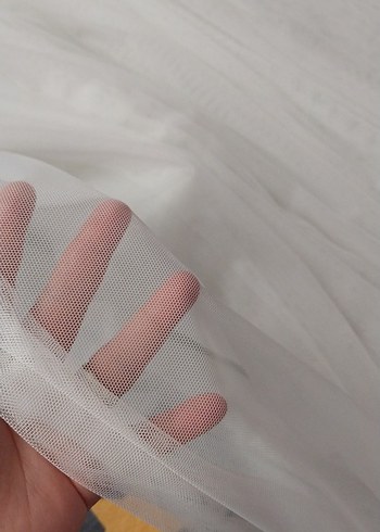 Nakışlı Beyaz Bohem Perde - Görsel 2