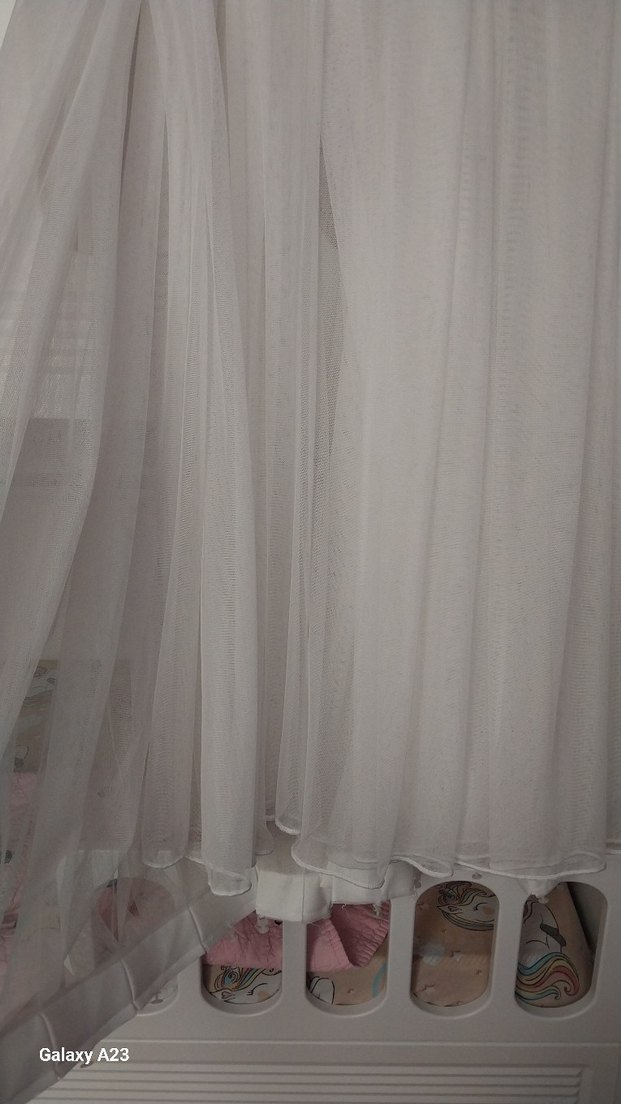 Nakışlı Beyaz Bohem Perde - Görsel 4