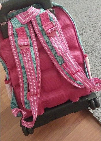 Pembe Pastel Çekçekli Çocuk Okul Çantası - Görsel 4