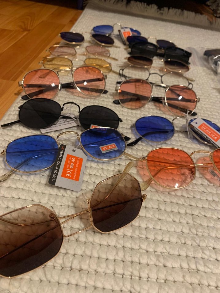 Renkli Vintage Kadın Güneş Gözlükleri - Görsel 5