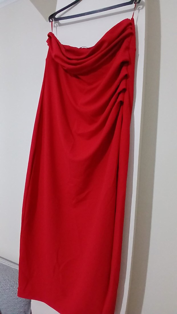 straplez elbise - Görsel 2