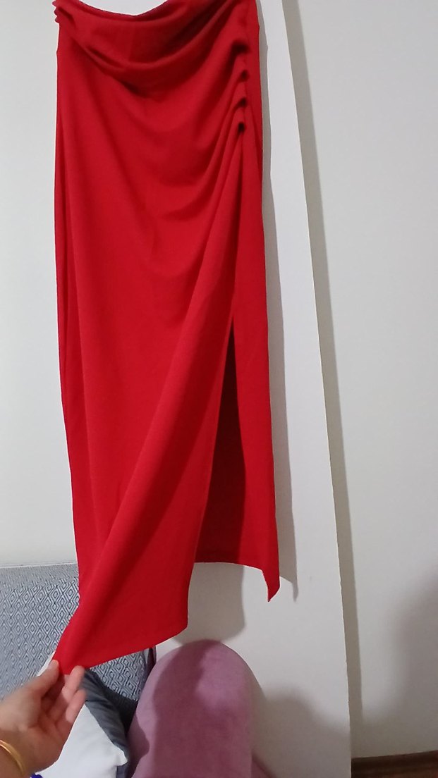 straplez elbise - Görsel 3