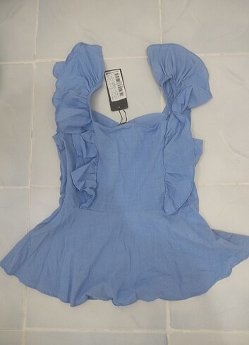 36 Beden TrendyolMilla Mavi Bluz