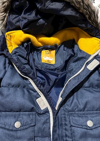 Erkek Çocuk Gri Kürklü Street Wear Mont - Görsel 2