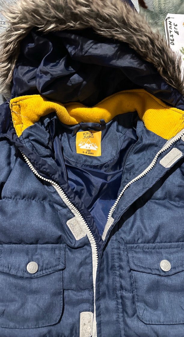 Erkek Çocuk Gri Kürklü Street Wear Mont - Görsel 2