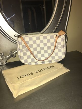 Orginal Louis Vuitton Pochette Beyaz