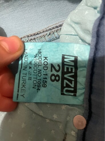 26 Beden Mavi kot pantolon