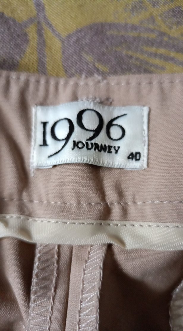 Bej Kadın Kumaş Pantolon Midi Boy - Görsel 5