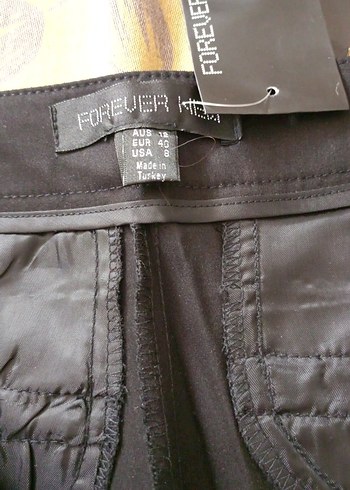 Siyah Kadın Ofis Kumaş Pantolon - Görsel 4