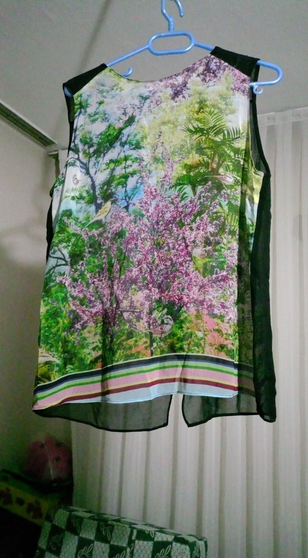 Bohem Çok Renkli askılı   Bluz - Görsel 2