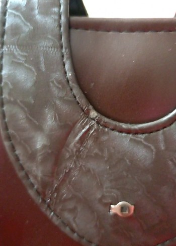 Kahverengi Deri Kadın Omuz Çantası - Görsel 6