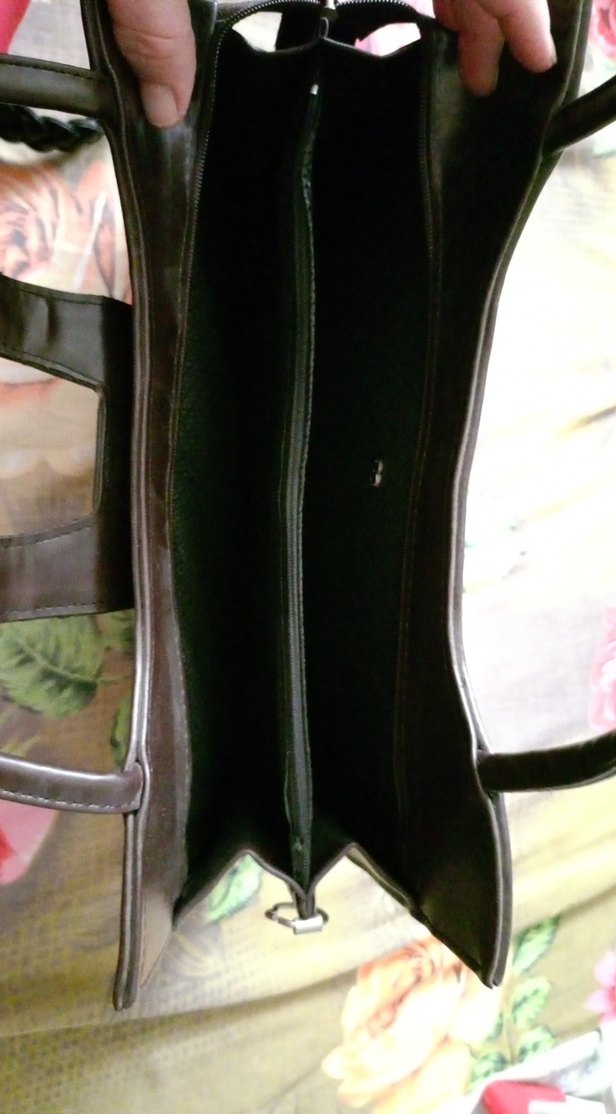 Kahverengi Deri Kadın Omuz Çantası - Görsel 4