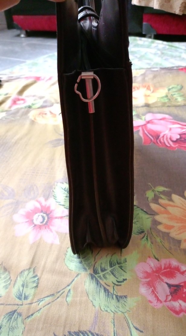 Kahverengi Deri Kadın Omuz Çantası - Görsel 5