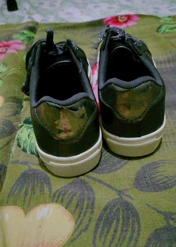 Siyah Bağcıklı Yüksek Topuklu Kadın Spor Ayakkabı - Görsel 3