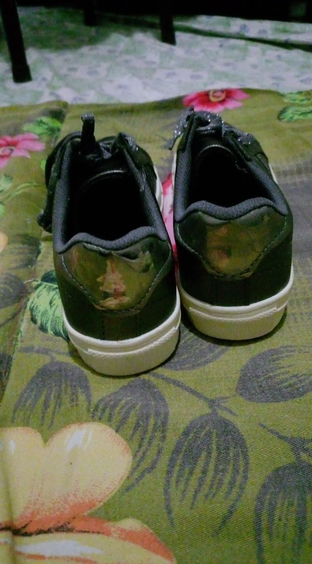 Siyah Bağcıklı Yüksek Topuklu Kadın Spor Ayakkabı - Görsel 3