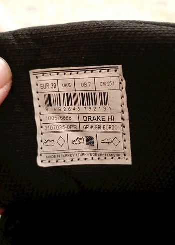 Gri Erkek Çocuk Günlük Botları Cırtlı - Görsel 5