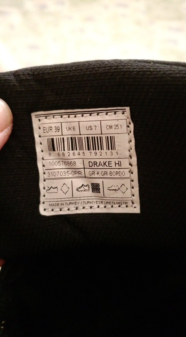 Gri Erkek Çocuk Günlük Botları Cırtlı - Görsel 5