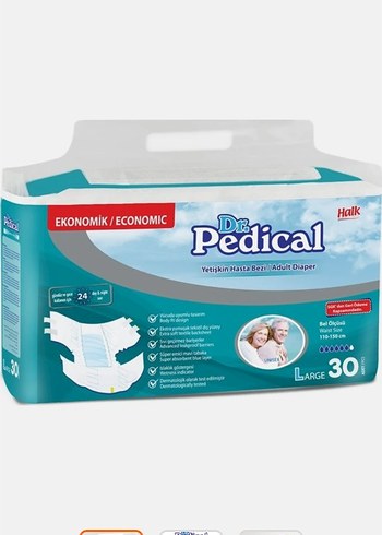 Dr. Pedical Büyük Beden Yetişkin Bezi 30'lu