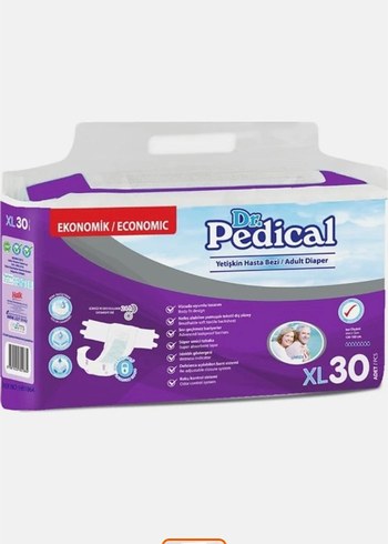 Dr. Pedical XL30 Ekonomik Yetişkin Hasta bezi