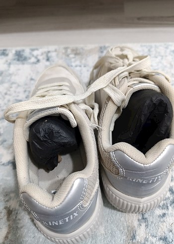 Beyaz Platform Topuklu Kadın Spor Ayakkabı - Görsel 4