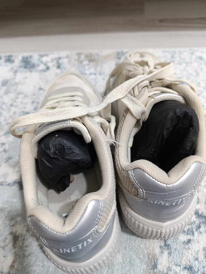 Beyaz Platform Topuklu Kadın Spor Ayakkabı - Görsel 4