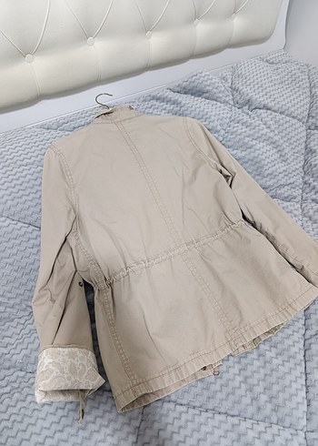 Bej Düğmeli Kadın Ceket - Görsel 3