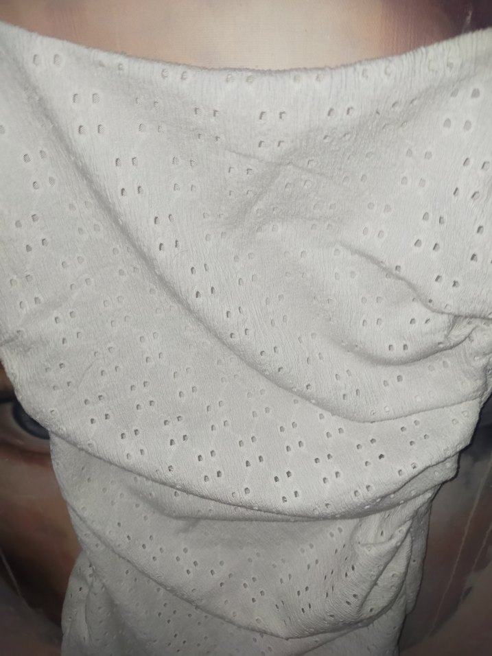 Dantel Detaylı Beyaz Mini Halter Elbise - Görsel 4