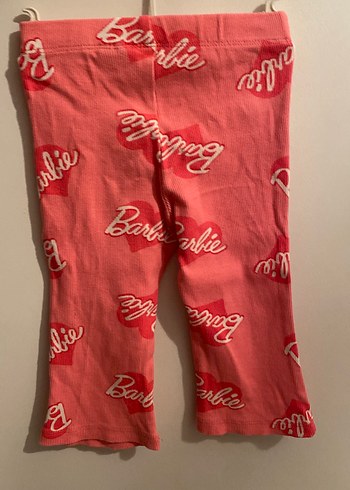 Barbie Baskılı Pembe Kız bebek Tayt - Görsel 2