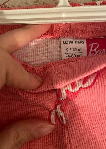 Barbie Baskılı Pembe Kız bebek Tayt - Görsel 3