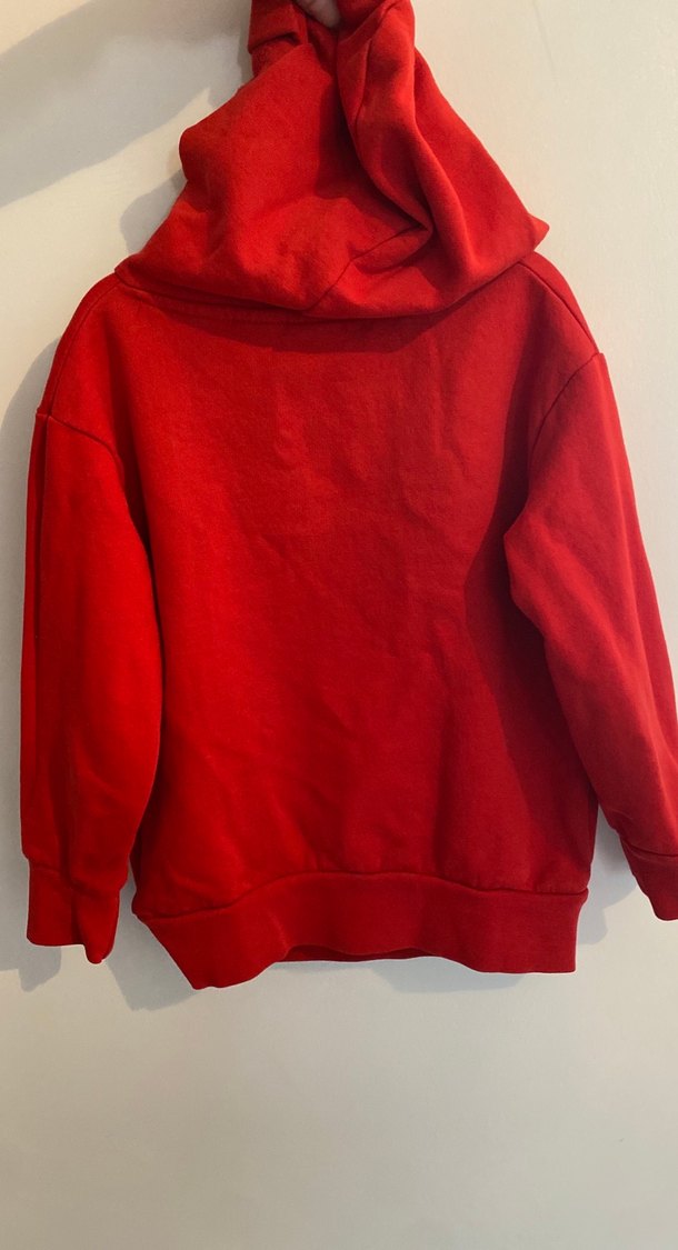 Kırmızı Kapüşonlu Erkek Çocuk Sweatshirt - Görsel 2