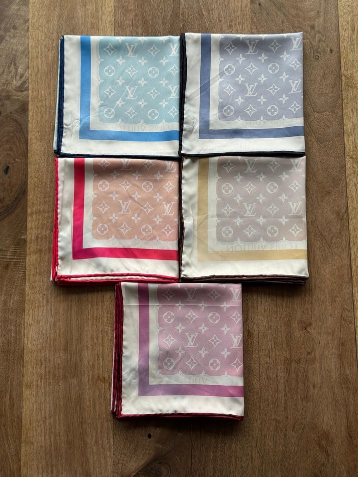 Kadın twill ipek eşarp - Görsel 2