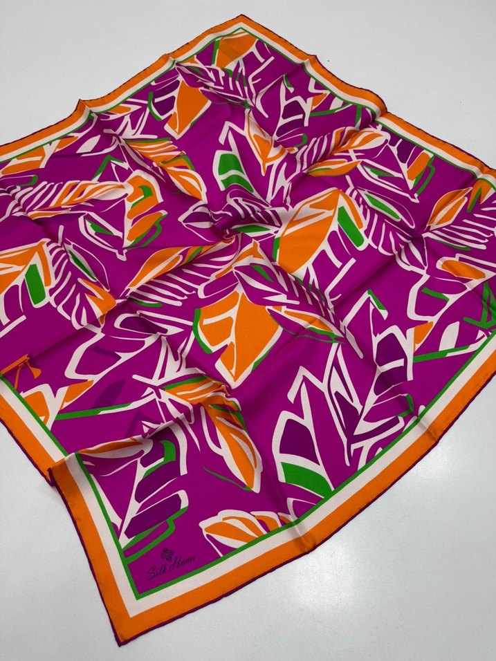 Silkhome twill ipek eşarp - Görsel 3