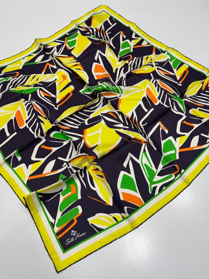 Silkhome twill ipek eşarp - Görsel 5