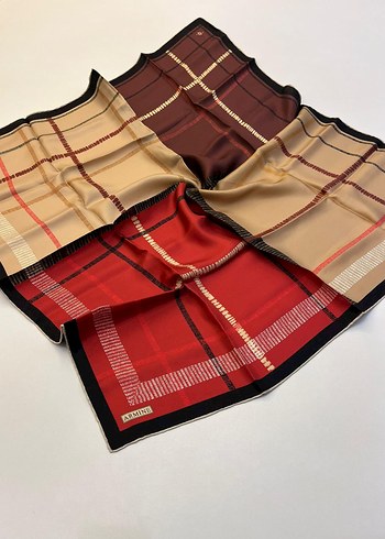Beden çeşitli Renk Armine 2024 kış twill ipek eşarp