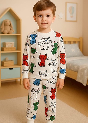 Erkek çocuk pijama takımı
