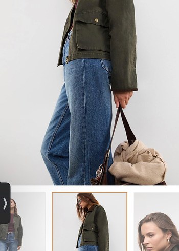 Stradivarius Stradi Haki mumlu Ceket parka