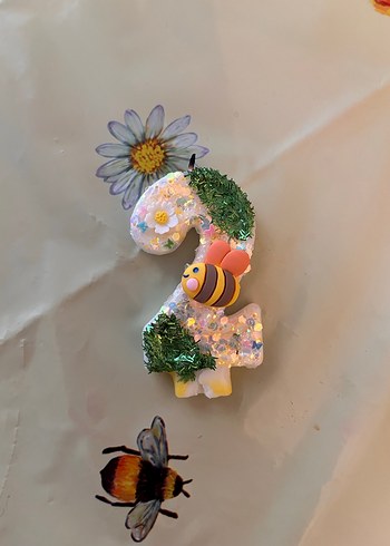 Sarı Arı Temalı Doğum Günü Masa Örtüsü, Banner ve Pasta süsleri - Görsel 4