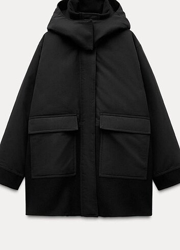 Zara Yünlü Parka - Görsel 4