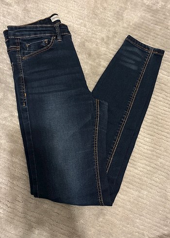 Lacivert Skinny Kadın Kot Pantolon - Görsel 3