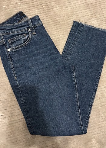 Kadın Mavi Regular Fit Kot Pantolon - Görsel 4