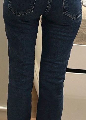 Kadın Mavi Regular Fit Kot Pantolon - Görsel 3