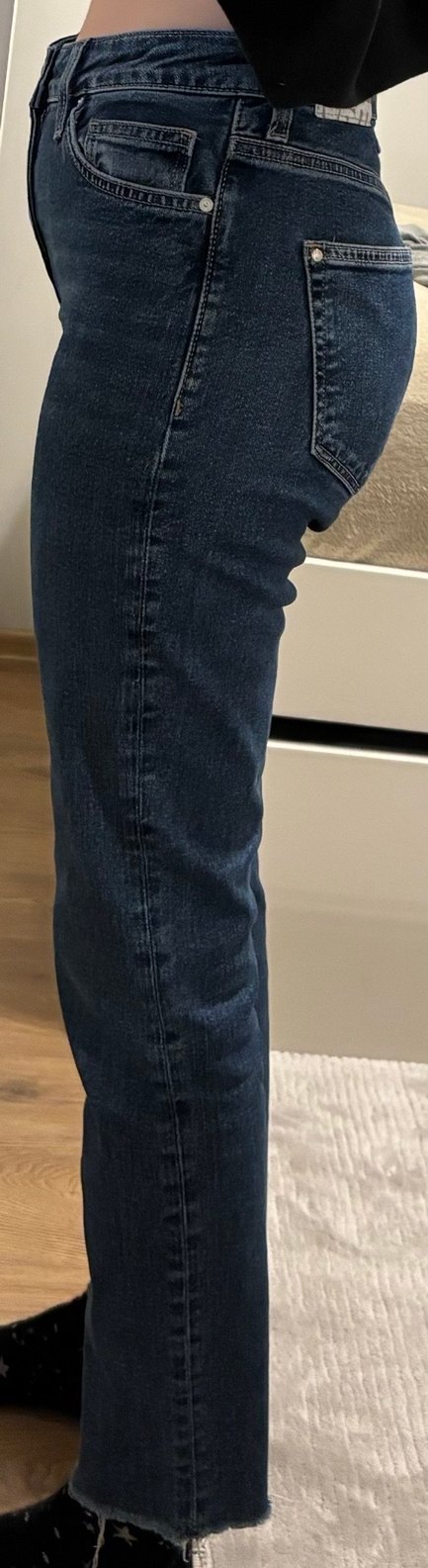 Kadın Mavi Regular Fit Kot Pantolon - Görsel 2