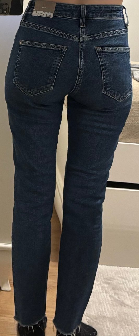 Kadın Mavi Regular Fit Kot Pantolon - Görsel 3