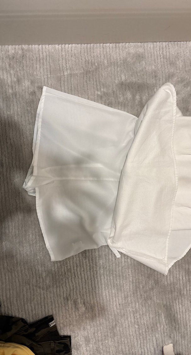 Beyaz Askılı mini elbise - Görsel 4